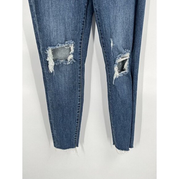 Judy Blue Skinny Fit Distressed Jeans Sz 26 - Picture 2 of 8